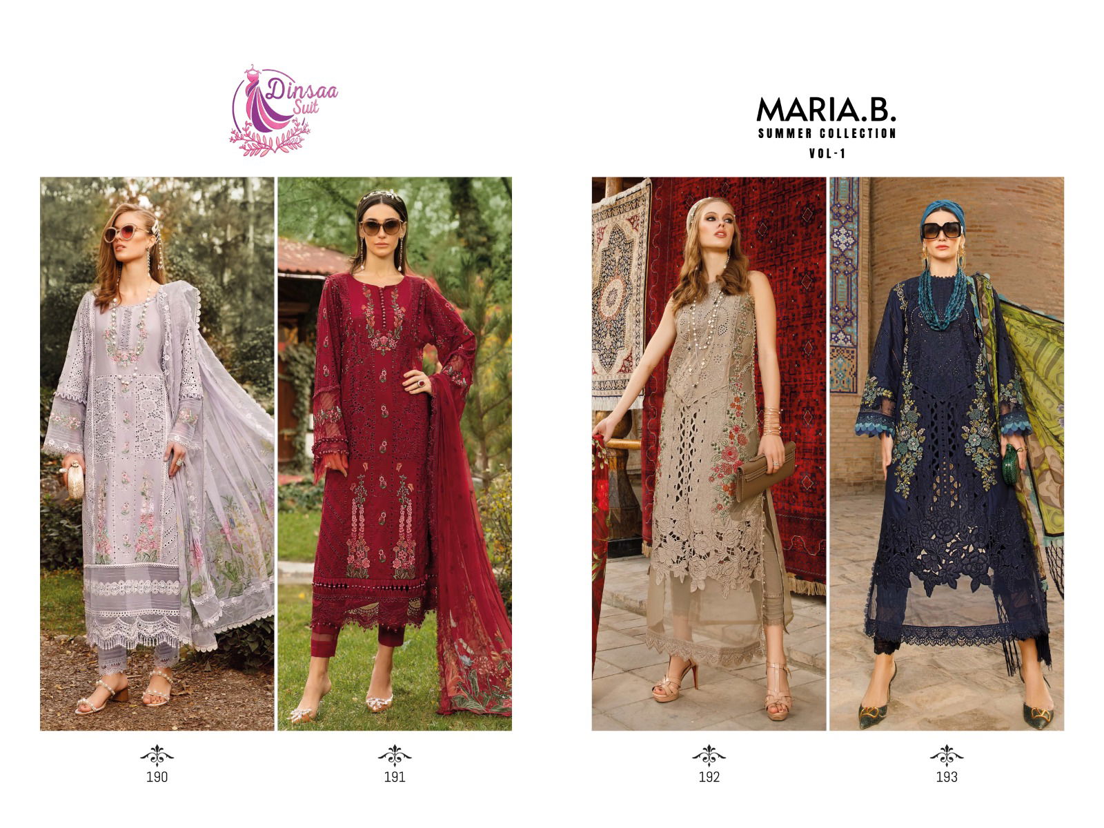 Maria B Summer Collection By Dinsaa Suit Pakisani Salwar Suits Catalog